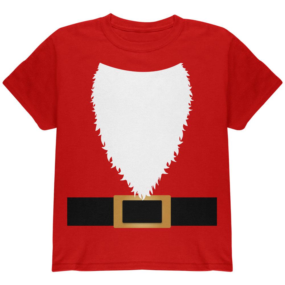 Halloween Santa Claus Costume Youth T Shirt Youth T-Shirts Old Glory LG Red 