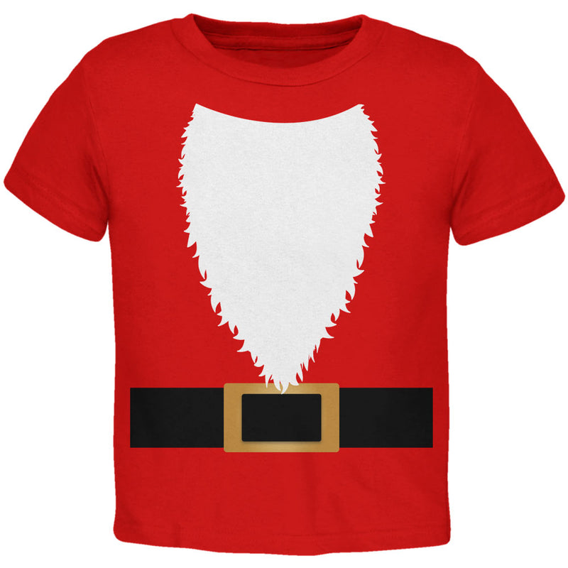 Halloween Santa Claus Costume Toddler T Shirt Toddler T-Shirts Old Glory 5/6T Red 