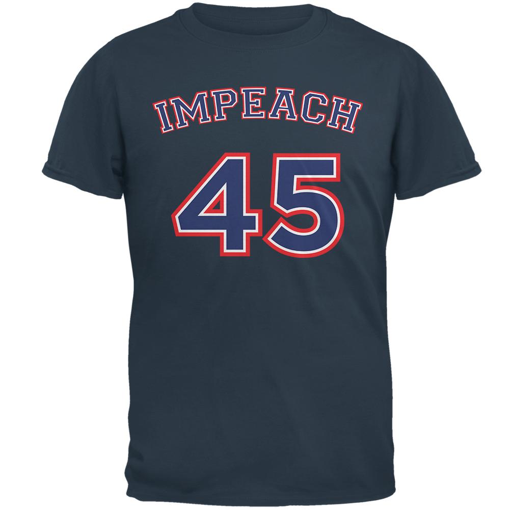 Impeach 45 45th President Donald Trump Mens T Shirt Men's T-Shirts Old Glory LG Denim 