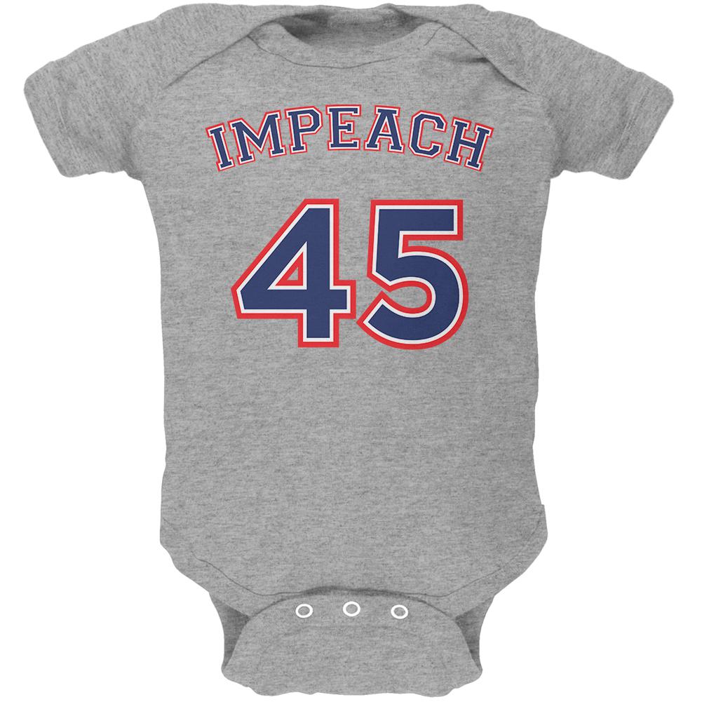 Impeach 45 45th President Donald Trump Soft Baby One Piece Baby One Piece Old Glory 0-3M Heather 