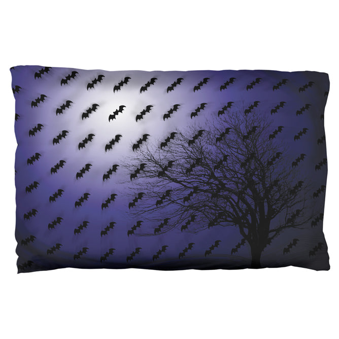 Halloween Bats in the Full Moon Light Pillow Case Pillowcases global OS Multicolored 