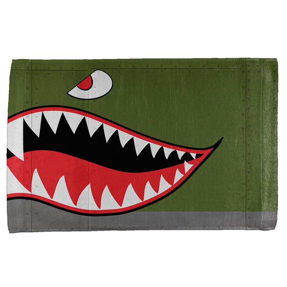 Halloween WWII Flying Tiger Fighter Shark Nose Art All Over Hand Towel Hand Towel Old Glory OS Multi 