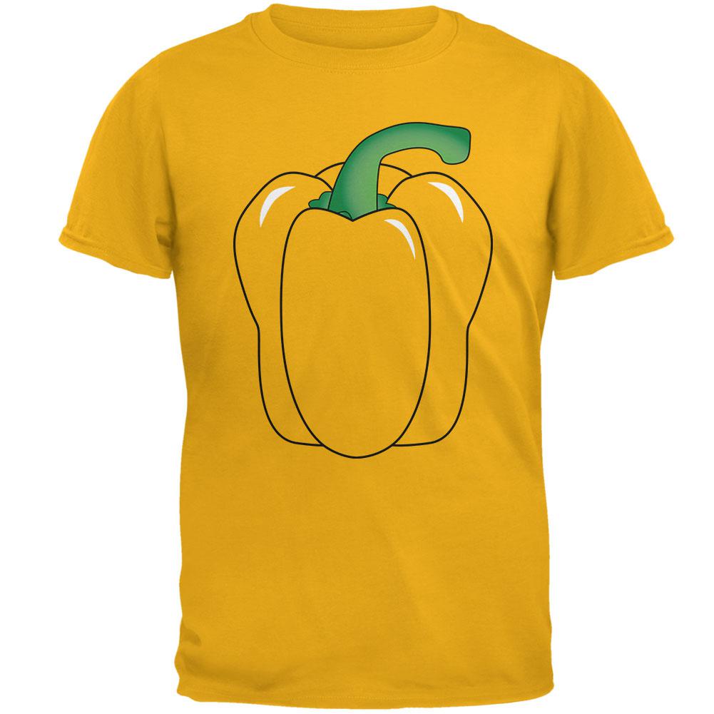 Halloween Fruit Vegetable Bell Pepper Costume Mens T Shirt Men's T-Shirts Old Glory 2XL Gold 