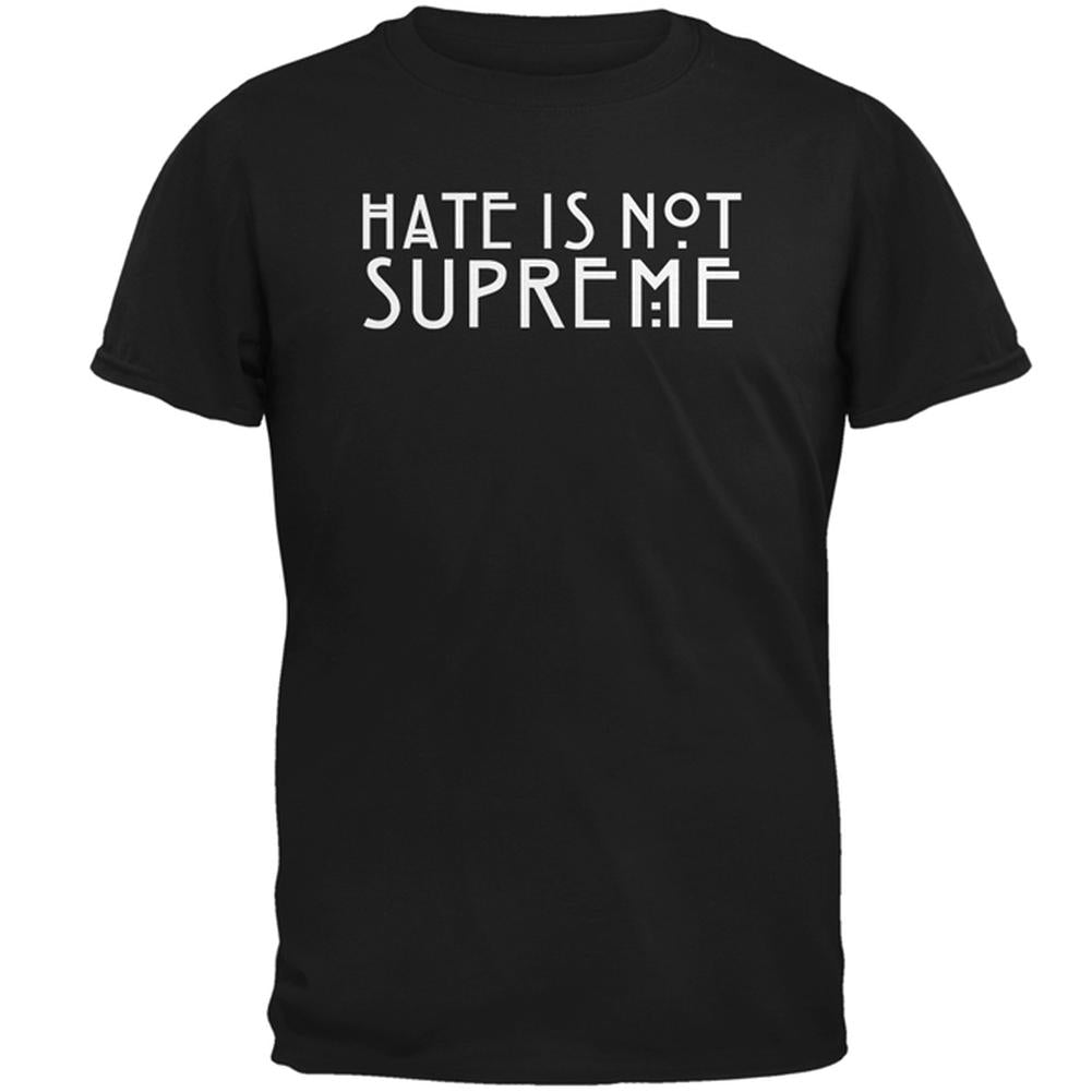 Hate is not Supreme Mens T Shirt Men's T-Shirts Old Glory 2XL Black 