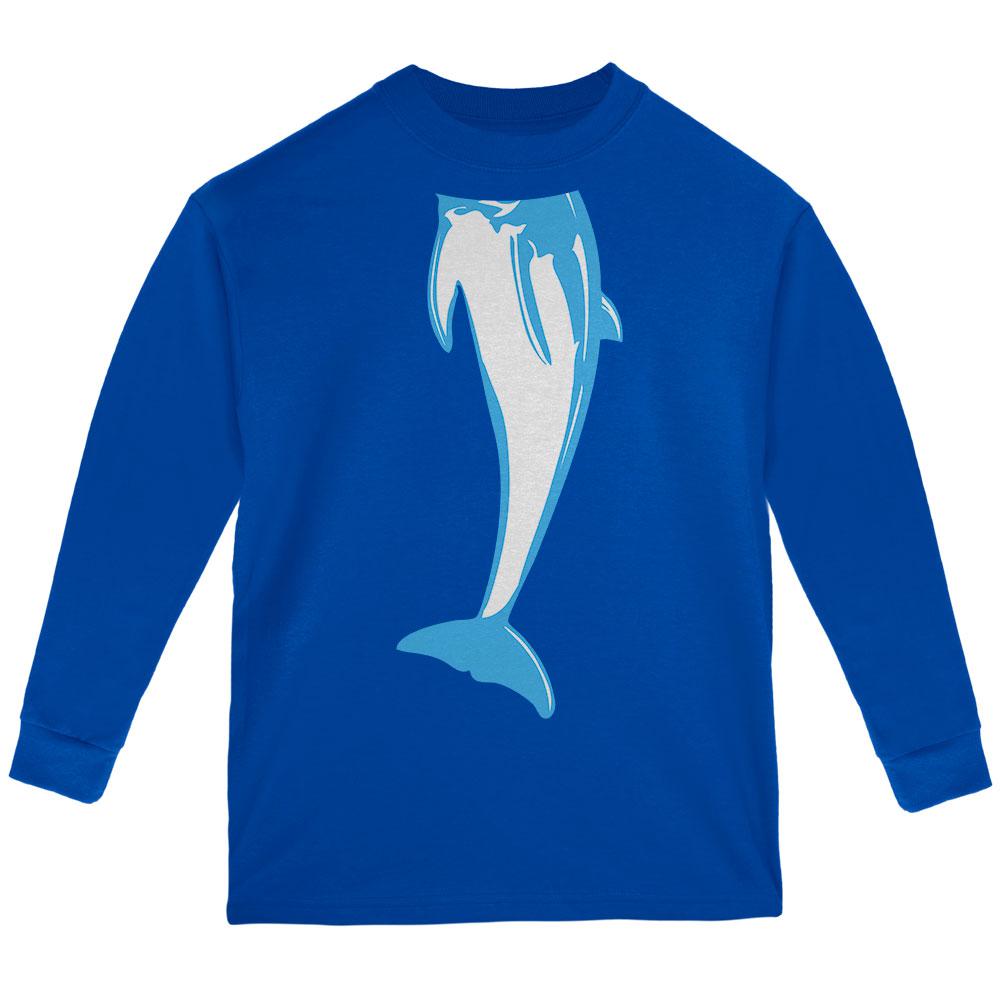 Halloween Dolphin Body Costume Youth Long Sleeve T Shirt Youth Long Sleeves Old Glory LG Royal 