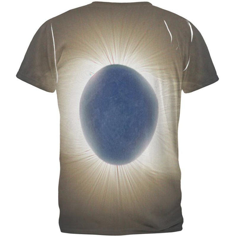 Crown of the Sun Solar Eclipse 2017 All Over Mens T Shirt Men's T-Shirts Old Glory   