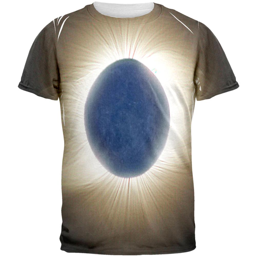 Crown of the Sun Solar Eclipse 2017 All Over Mens T Shirt Men's T-Shirts Old Glory 2XL Multi 