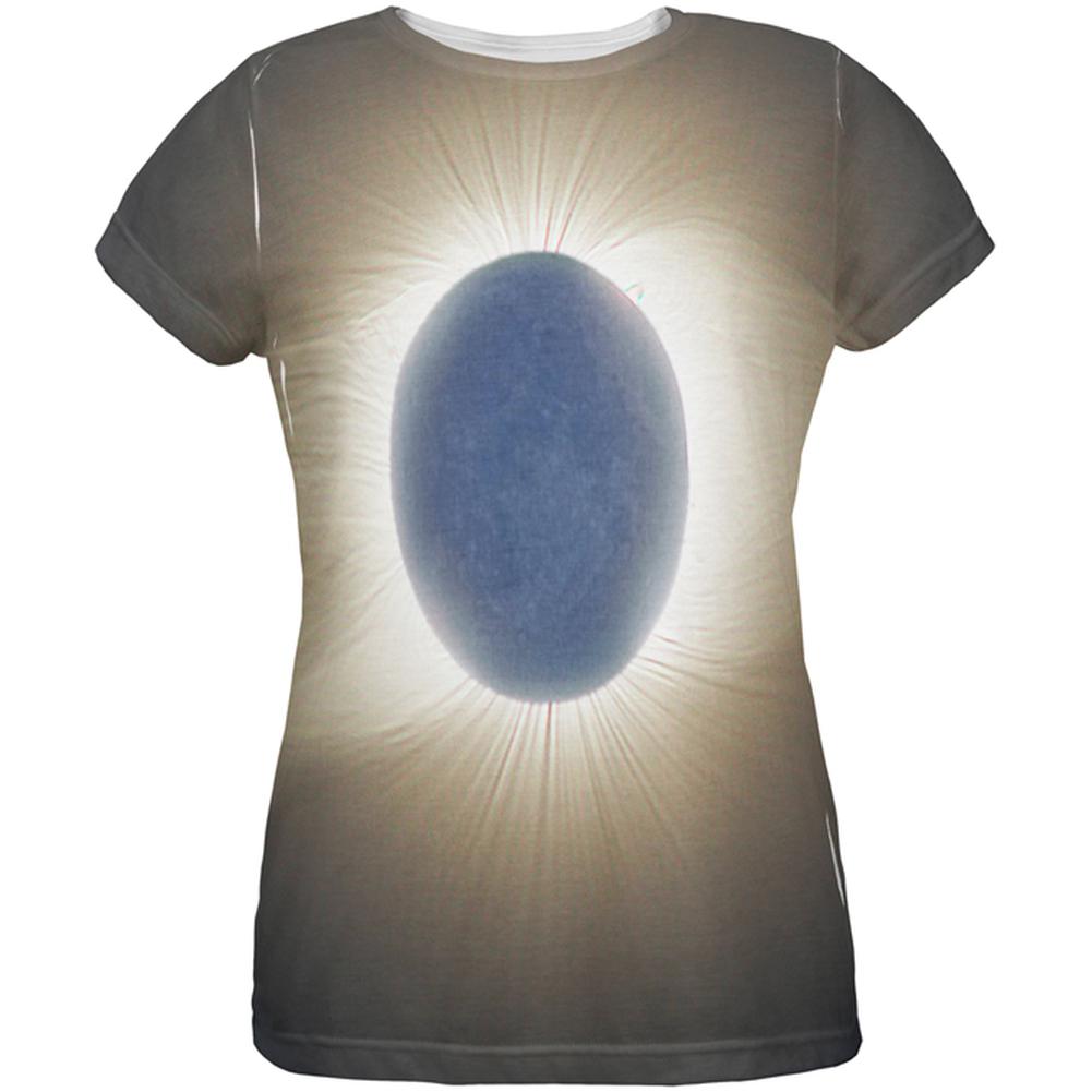 Crown of the Sun Solar Eclipse 2017 All Over Womens T Shirt Women's T-Shirts Old Glory 2XL Multi 