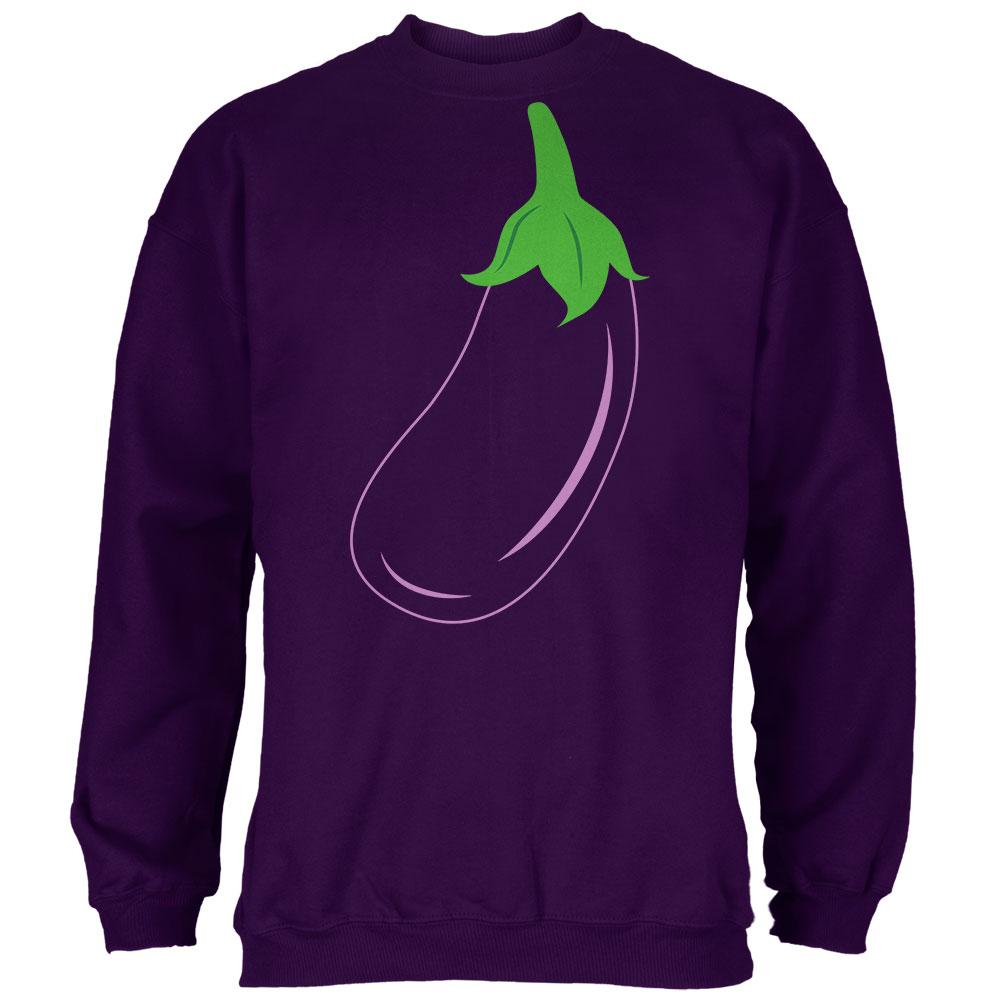 Halloween Vegetable Eggplant Costume Mens Sweatshirt Men's Sweatshirts Old Glory 2XL Purple 