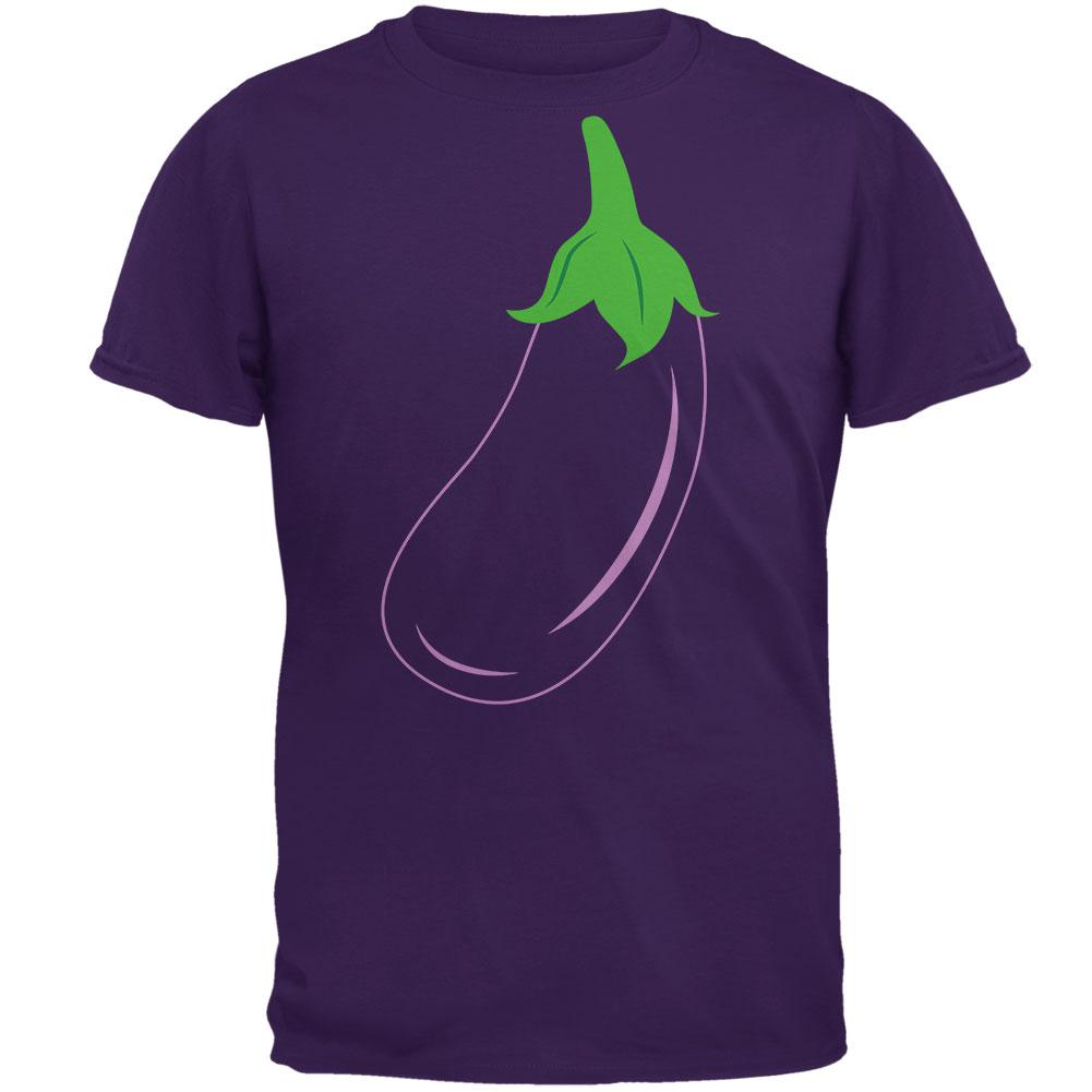 Halloween Vegetable Eggplant Costume Mens T Shirt Men's T-Shirts Old Glory 2XL Purple 