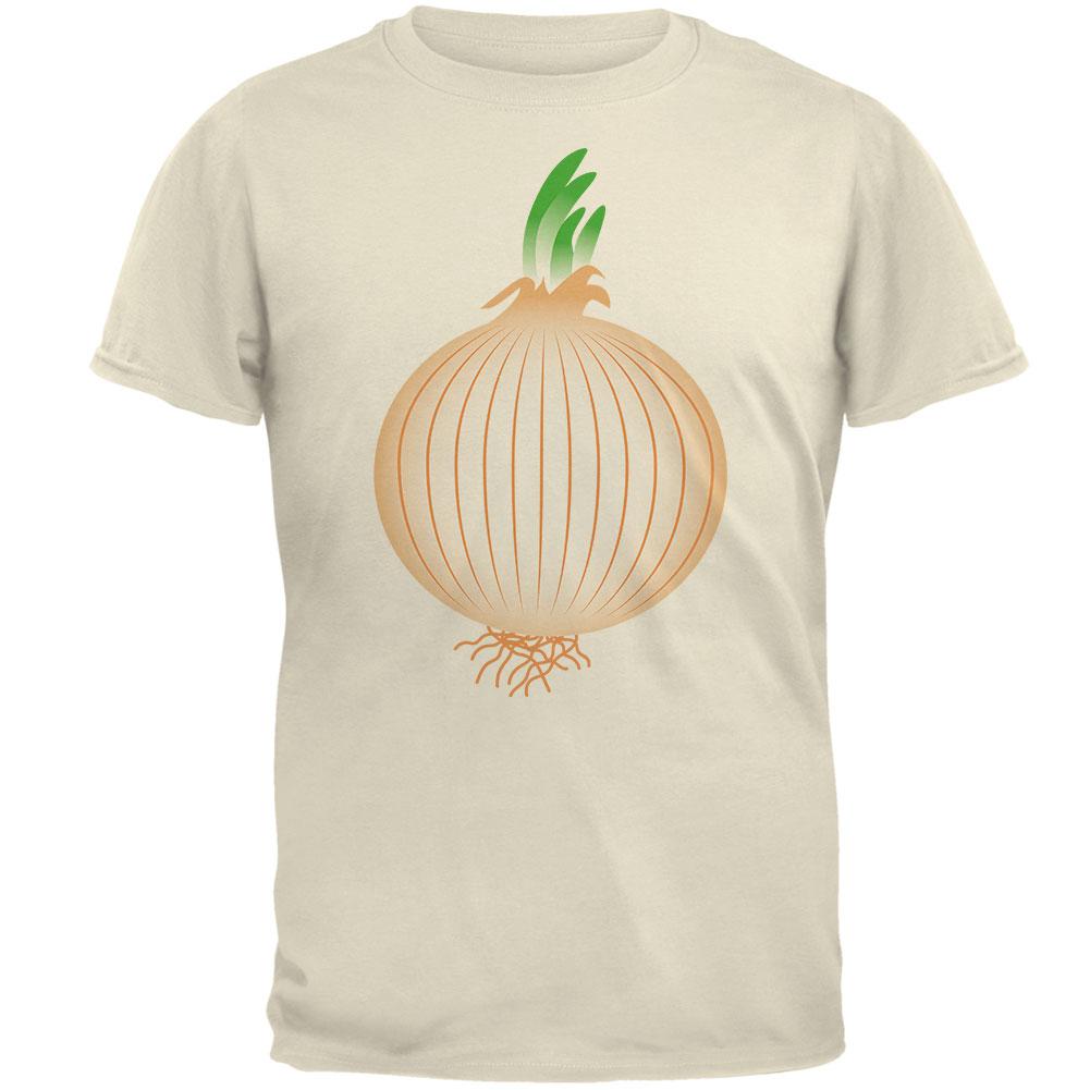 Halloween Vegetable Yellow Onion Costume Mens T Shirt Men's T-Shirts Old Glory 2XL Natural 