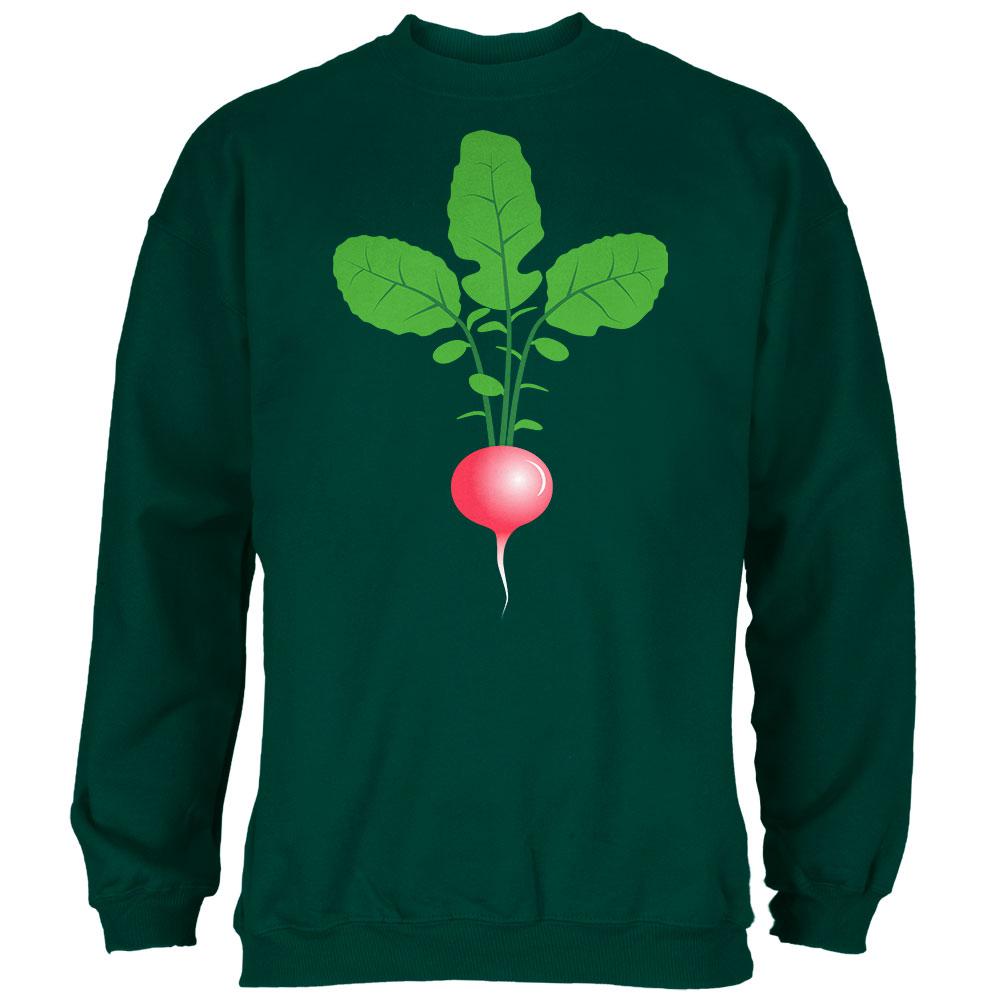 Halloween Vegetable Radish Costume Mens Sweatshirt Men's Sweatshirts Old Glory 2XL Forest Green 