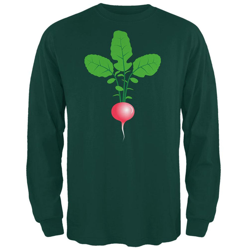 Halloween Vegetable Radish Costume Mens Long Sleeve T Shirt Men's Long Sleeves Old Glory 2XL Forest Green 