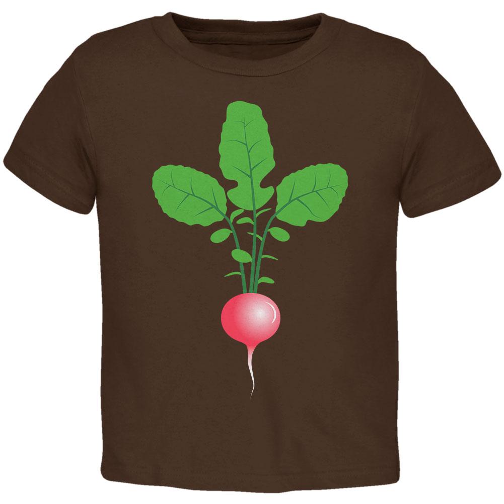 Halloween Vegetable Radish Costume Toddler T Shirt Toddler T-Shirts Old Glory 2T Brown 