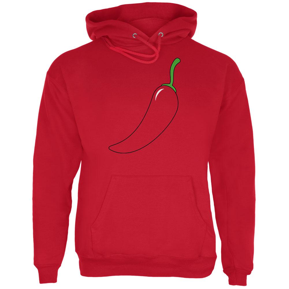 Halloween Chili Pepper Costume of Cinco de Mayo Mens Hoodie Men's Hoodies Old Glory 2XL Red 