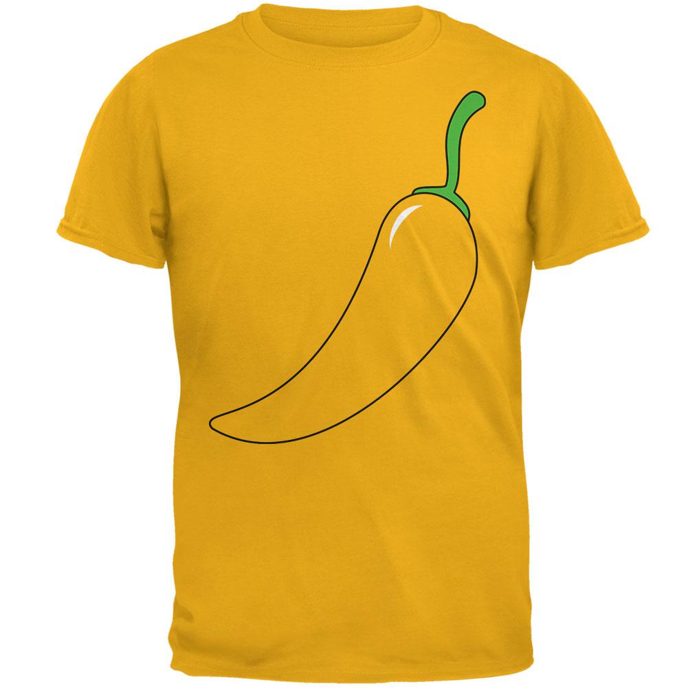 Halloween Chili Pepper Costume of Cinco de Mayo Mens T Shirt Men's T-Shirts Old Glory 2XL Yellow 