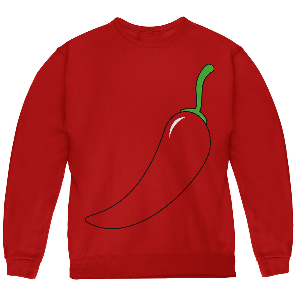 Halloween Chili Pepper Costume of Cinco de Mayo Youth Sweatshirt Youth Sweatshirts Old Glory YLG Red 