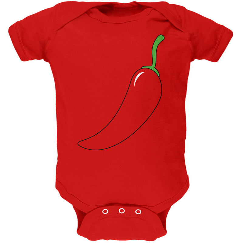 Halloween Chili Pepper Costume of Cinco de Mayo Soft Baby One Piece Baby One Piece Old Glory 12M Red 