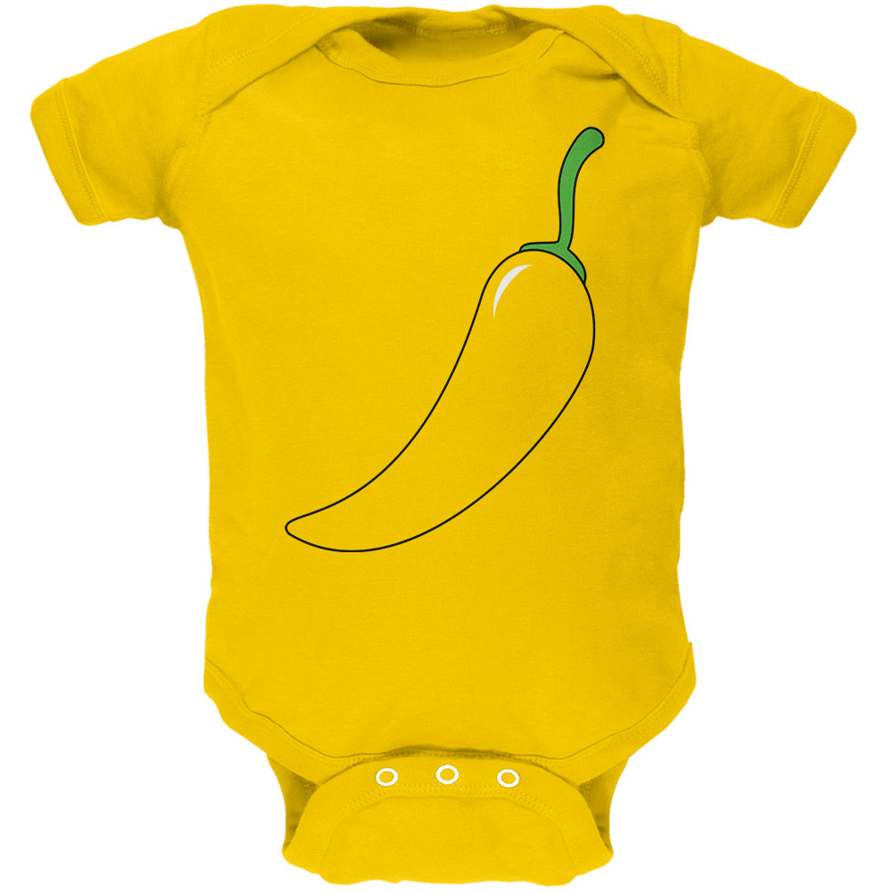 Halloween Chili Pepper Costume of Cinco de Mayo Soft Baby One Piece Baby One Piece Old Glory 12M Yellow 