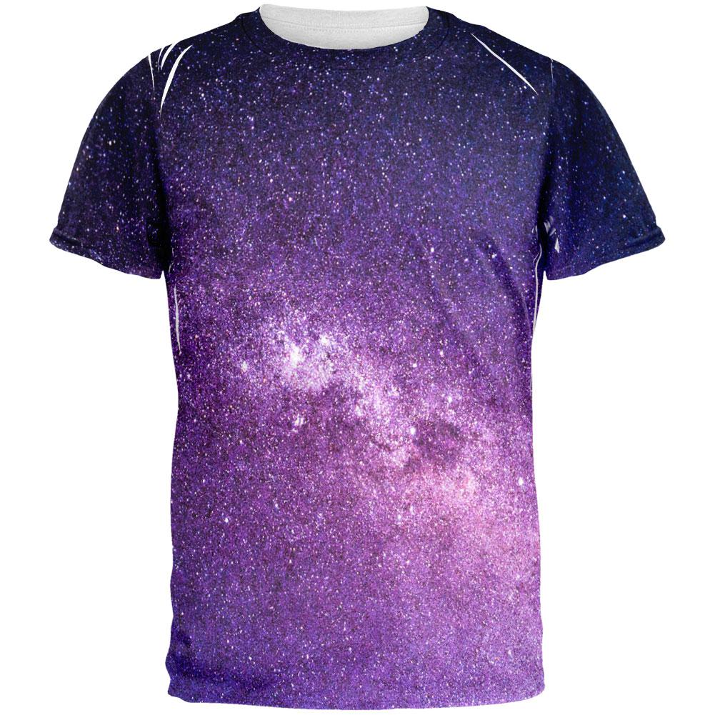 Halloween Galaxy Space Stars All Over Mens T Shirt Men's T-Shirts Old Glory 2XL Multi 