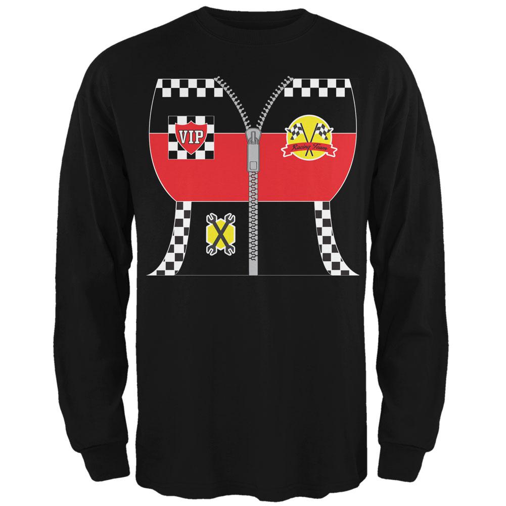 Halloween Hot Rod Costume Racing Mens Long Sleeve T Shirt Men's Long Sleeves Old Glory 2XL Black 