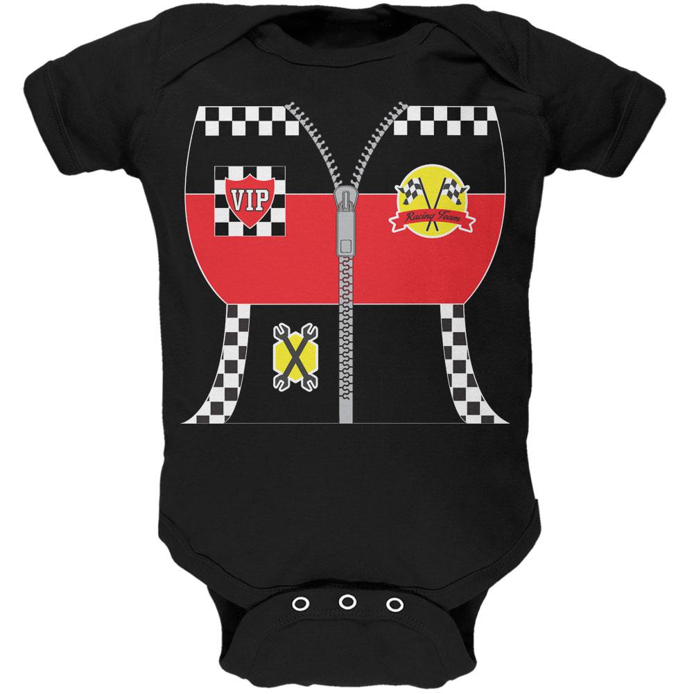 Halloween Hot Rod Costume Racing Soft Baby One Piece Baby One Piece Old Glory 12MO Black 