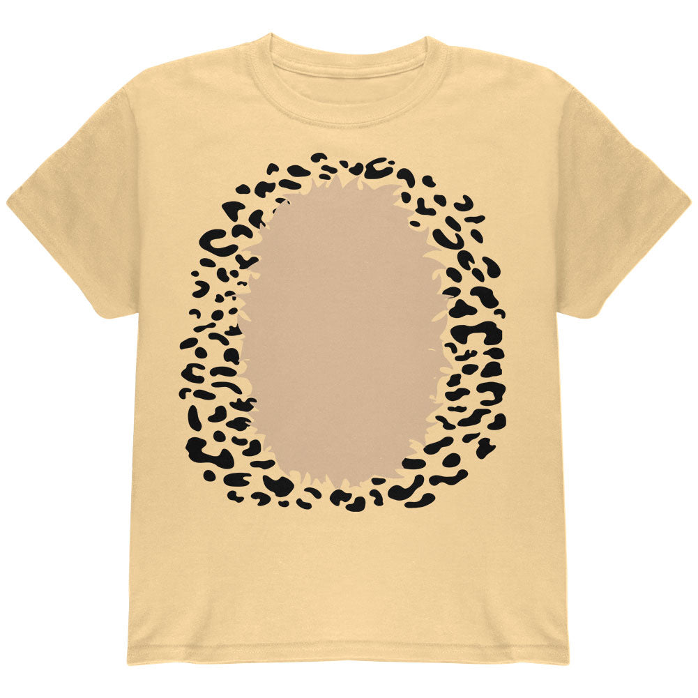 Halloween Cheetah Costume Youth T Shirt Youth T-Shirts Old Glory YLG Yellow 