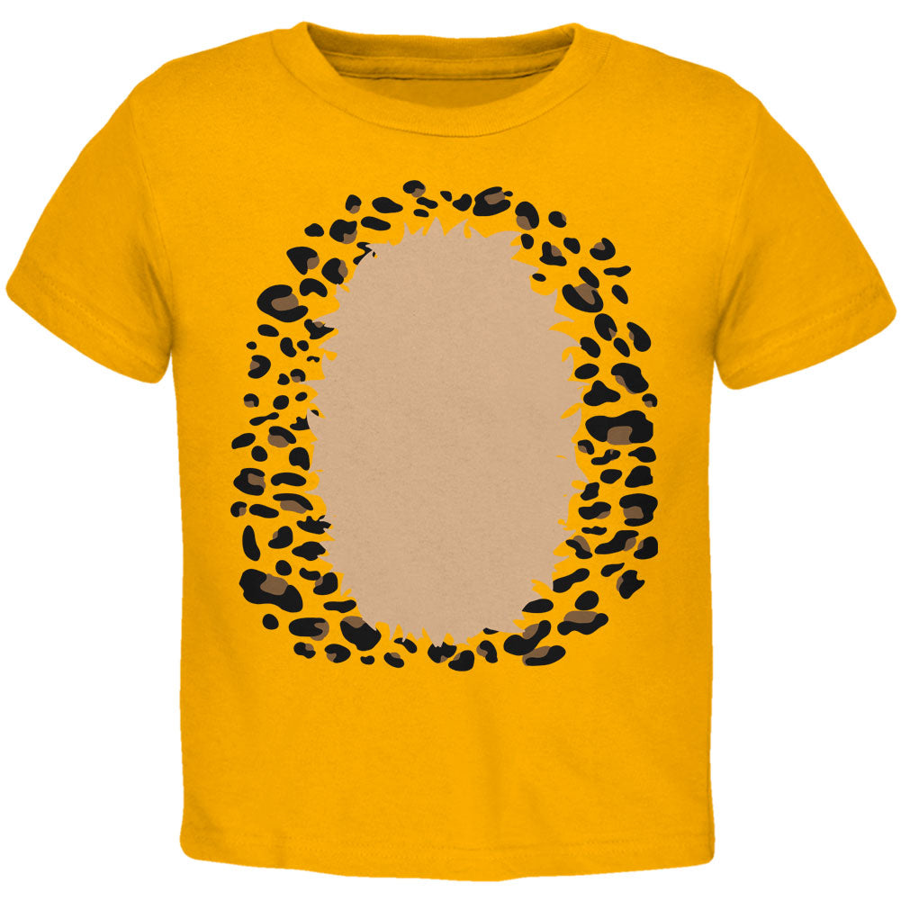 Halloween Leopard Costume Toddler T Shirt Toddler T-Shirts Old Glory 2T Gold 