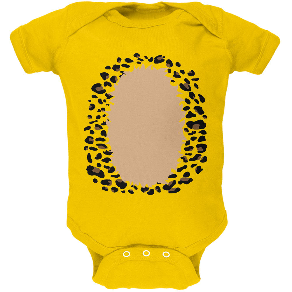 Halloween Leopard Costume Soft Baby One Piece Baby One Piece Old Glory 12M Yellow 