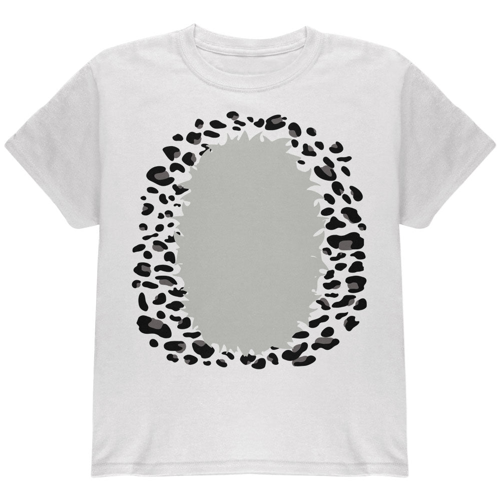 Halloween Snow Leopard Costume Youth T Shirt Youth T-Shirts Old Glory YLG White 