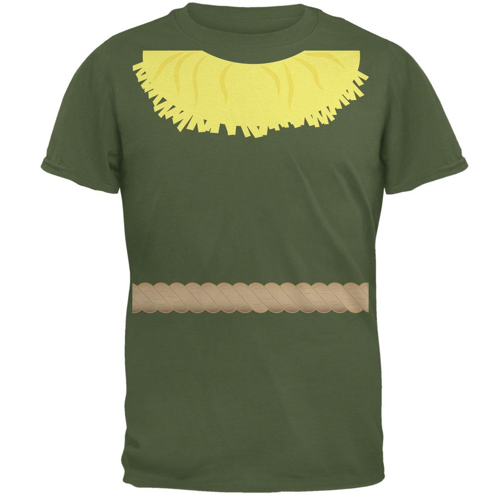 Halloween Scarecrow Costume Mens T Shirt Men's T-Shirts Old Glory 2XL Military Green 