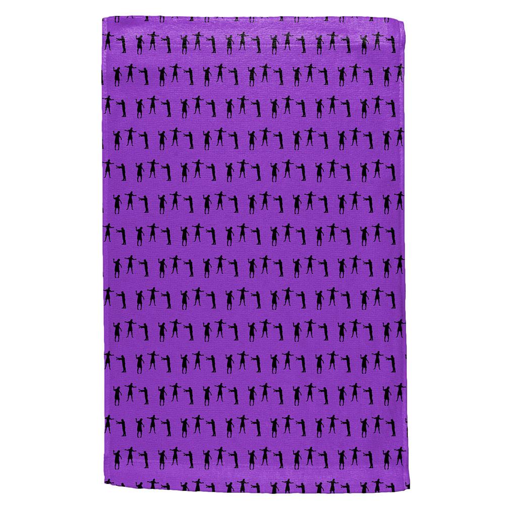 Halloween Zombie Girl Walker Pattern All Over Hand Towel Hand Towel Old Glory OS Multi 