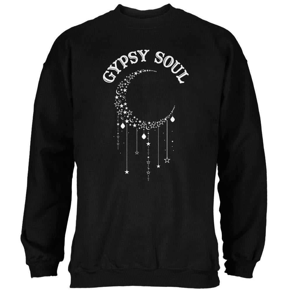 Halloween Gypsy Soul Crescent Moon Mens Sweatshirt Men's Sweatshirts Old Glory 2XL Black 