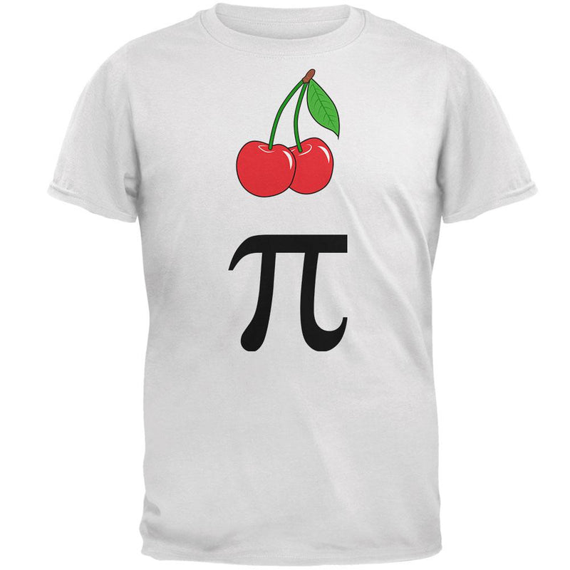 Halloween Math Pi Costume Cherry Day Mens Soft T Shirt Men's T-Shirts Old Glory 2XL White 