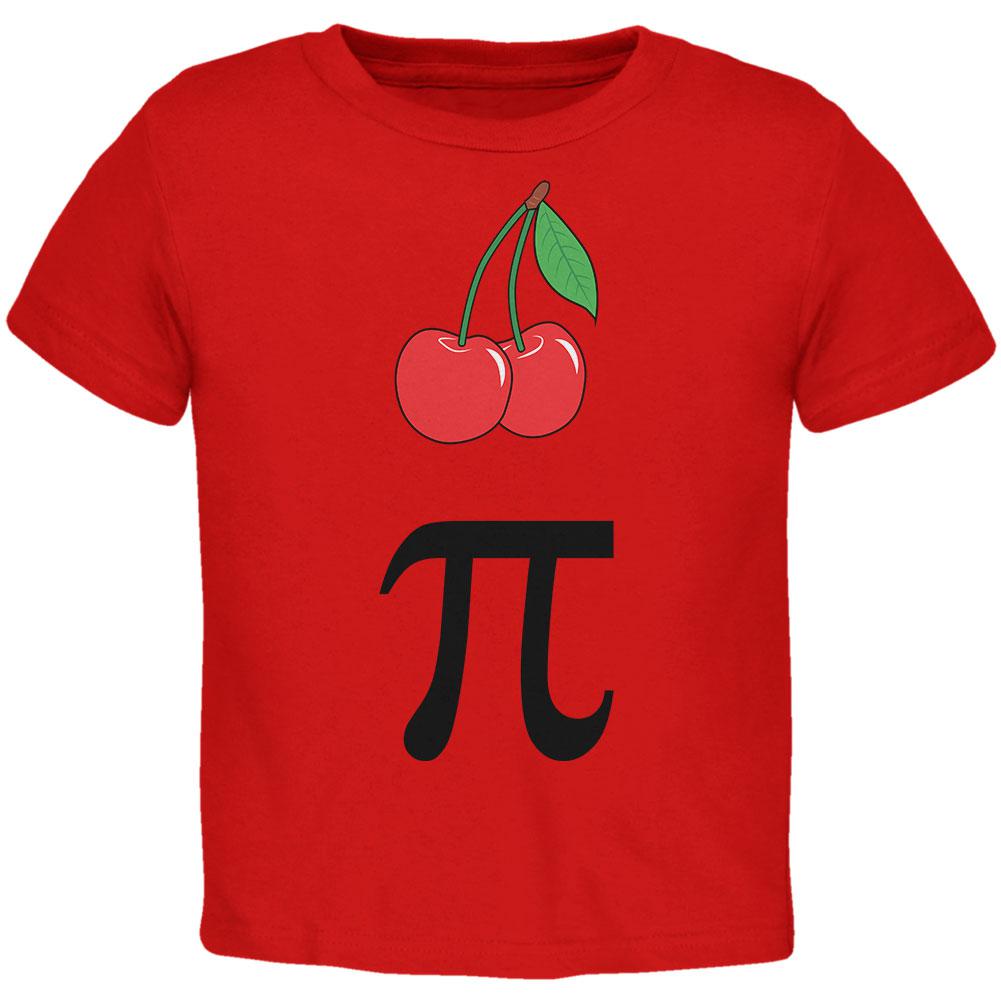 Halloween Math Pi Costume Cherry Day Toddler T Shirt Toddler T-Shirts Old Glory 2T Red 