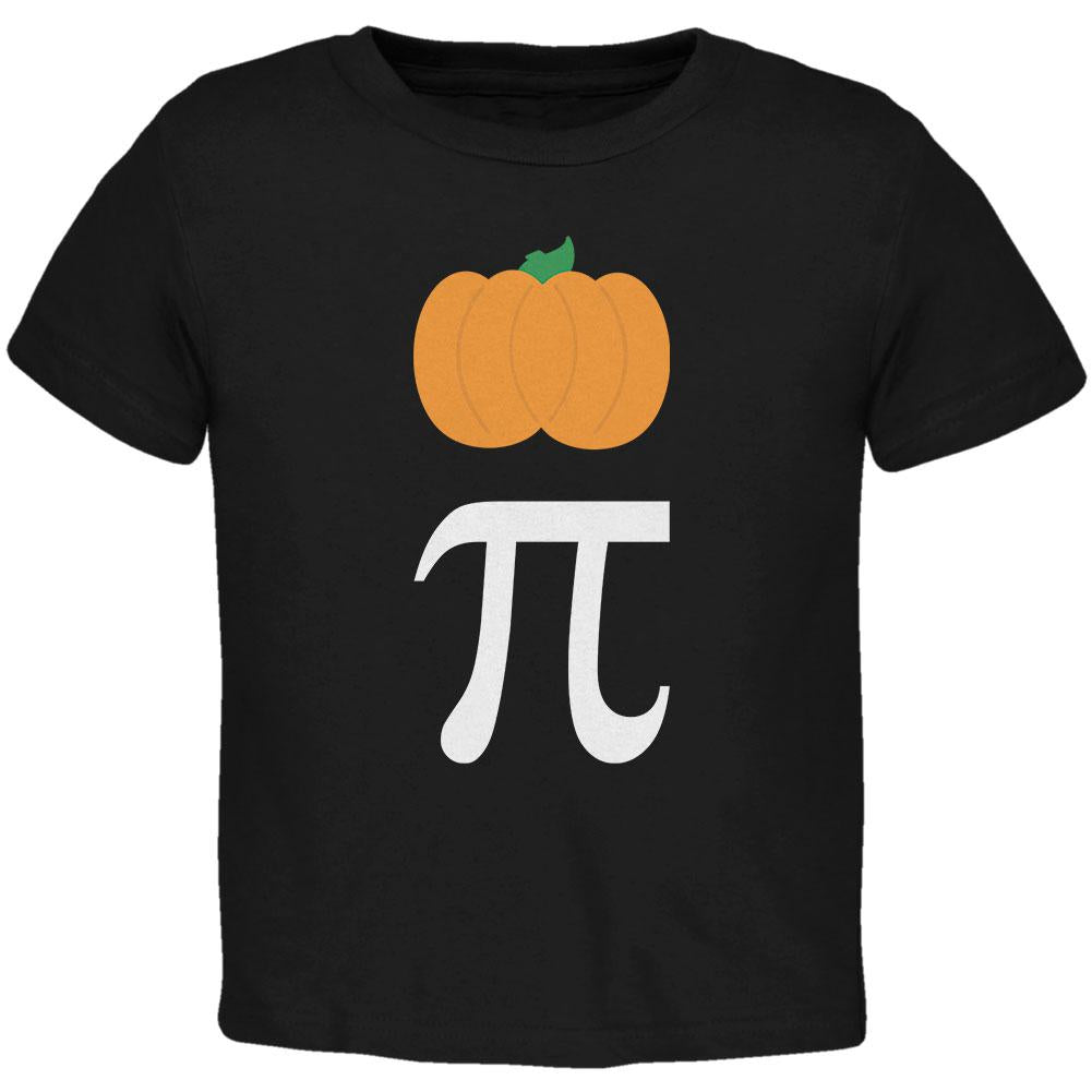 Halloween Math Pi Costume Pumpkin Day Toddler T Shirt Toddler T-Shirts Old Glory 2T Black 