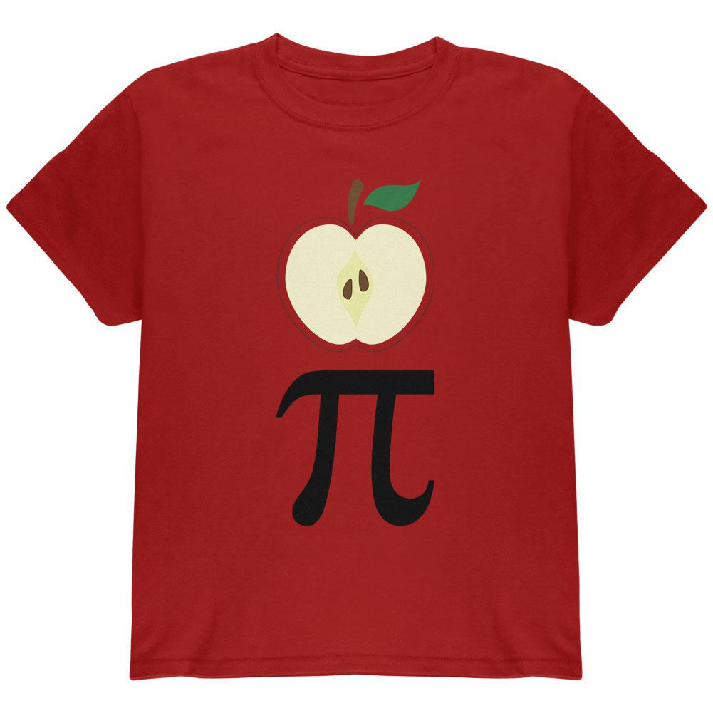 Halloween Math Pi Costume Apple Day Youth T Shirt Youth T-Shirts Old Glory LG Red 