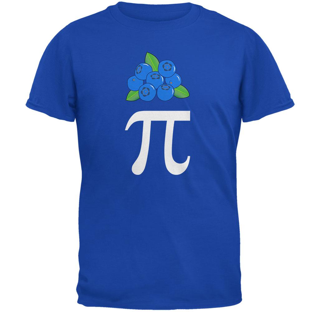 Halloween Math Pi Costume Blueberry Day Mens Soft T Shirt Men's T-Shirts Old Glory 2XL Royal 