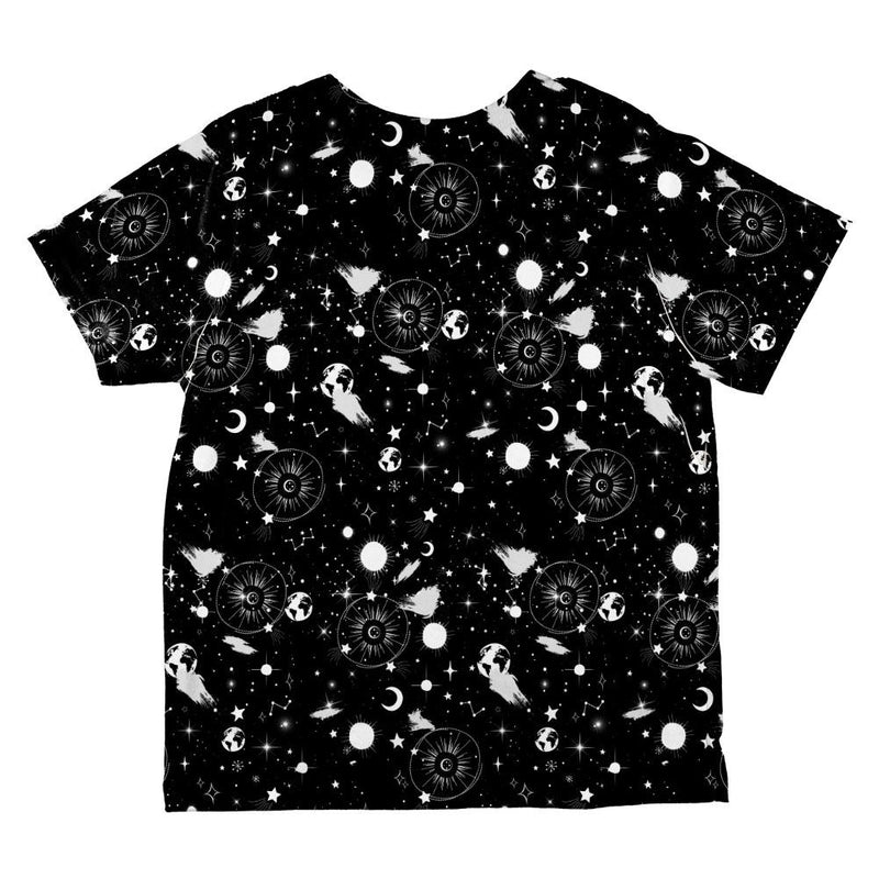 Halloween Galaxy Astronomy Pattern All Over Youth T Shirt Youth T-Shirts Old Glory   