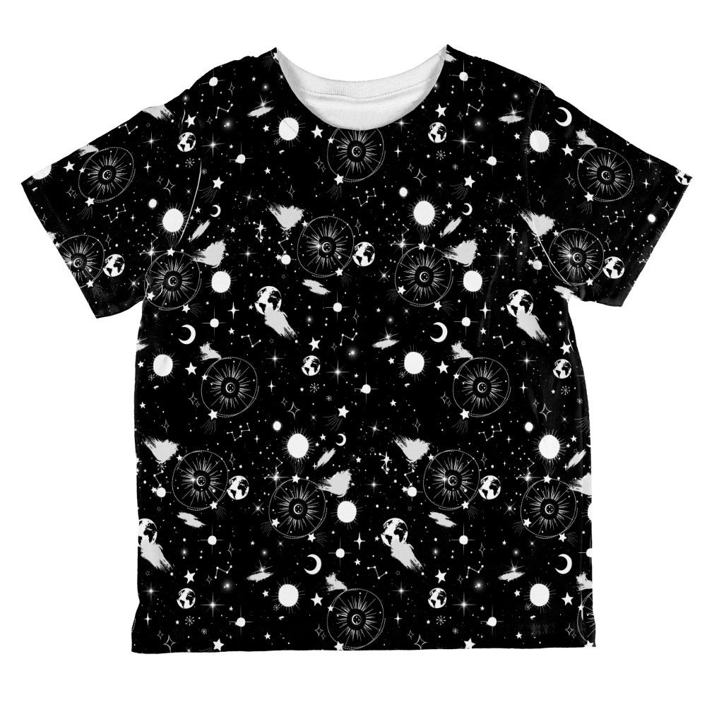 Halloween Galaxy Astronomy Pattern All Over Toddler T Shirt Toddler T-Shirts Old Glory 2T Multi 