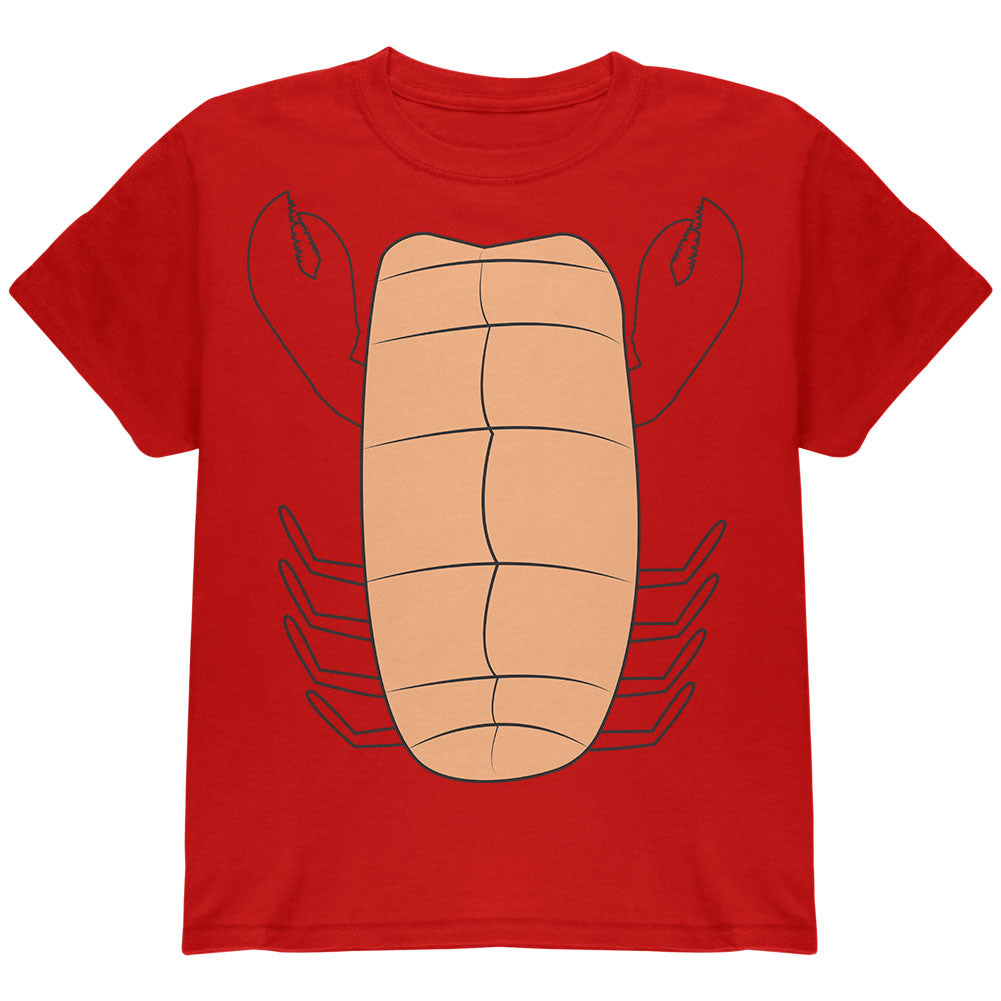 Halloween Lobster Costume Youth T Shirt Youth T-Shirts Old Glory YLG Red 