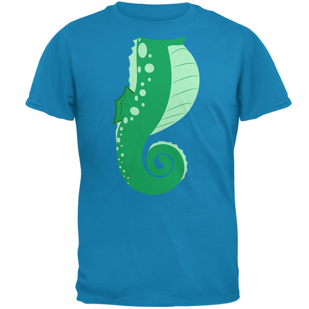 Halloween Seahorse Costume Green Mens T Shirt Men's T-Shirts Old Glory 2XL Sapphire 