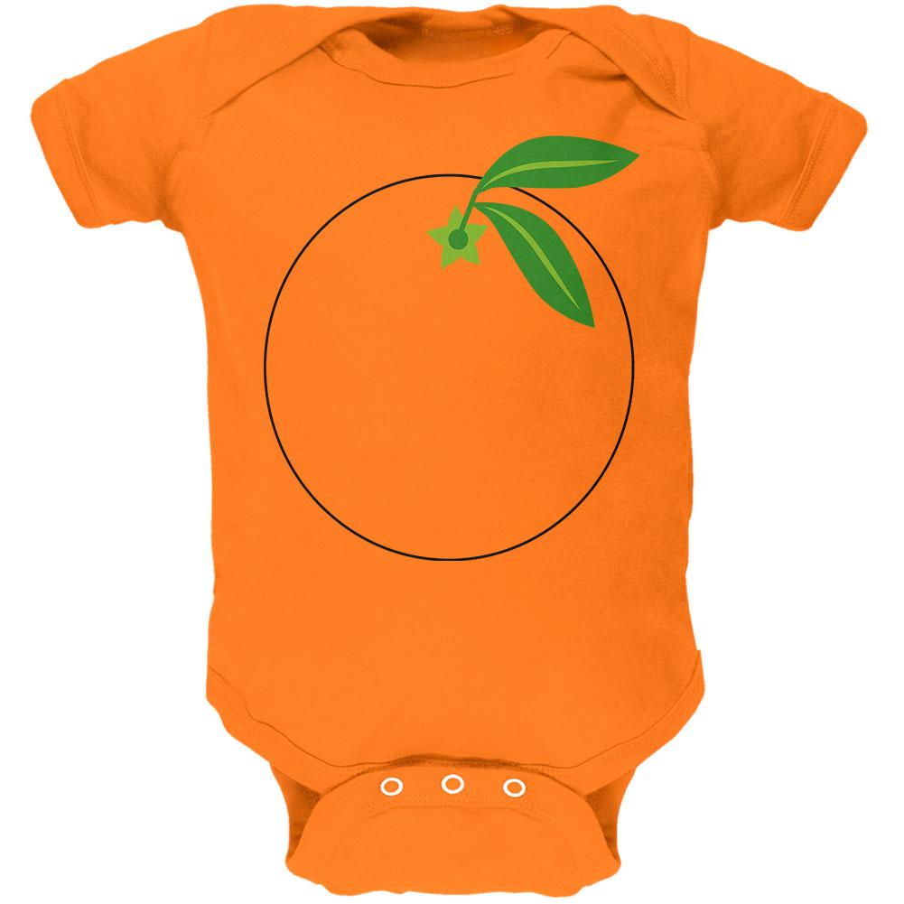 Halloween Fruit Orange Costume Soft Baby One Piece Baby One Piece Old Glory 6MO Mandarin Orange 