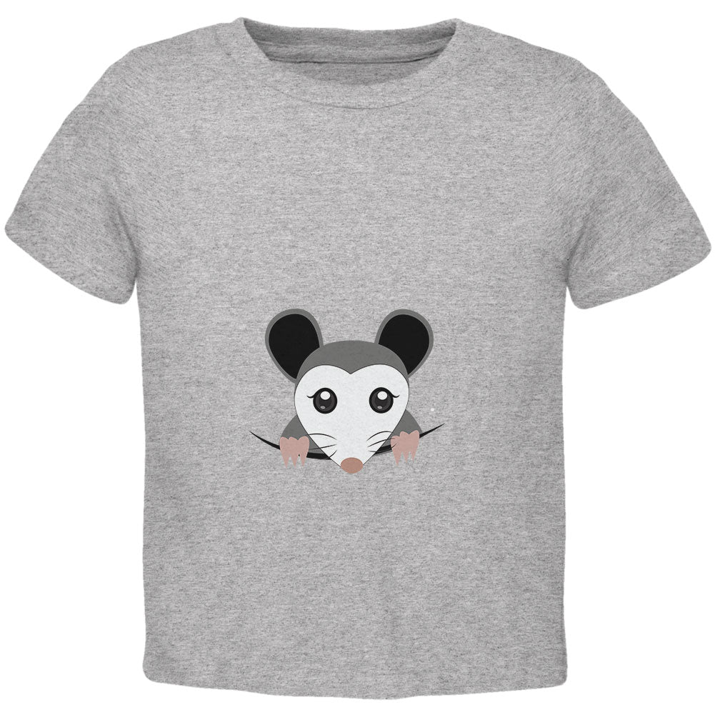 Halloween Peeking Possum Costume Toddler T Shirt Toddler T-Shirts Old Glory 2T Heather 