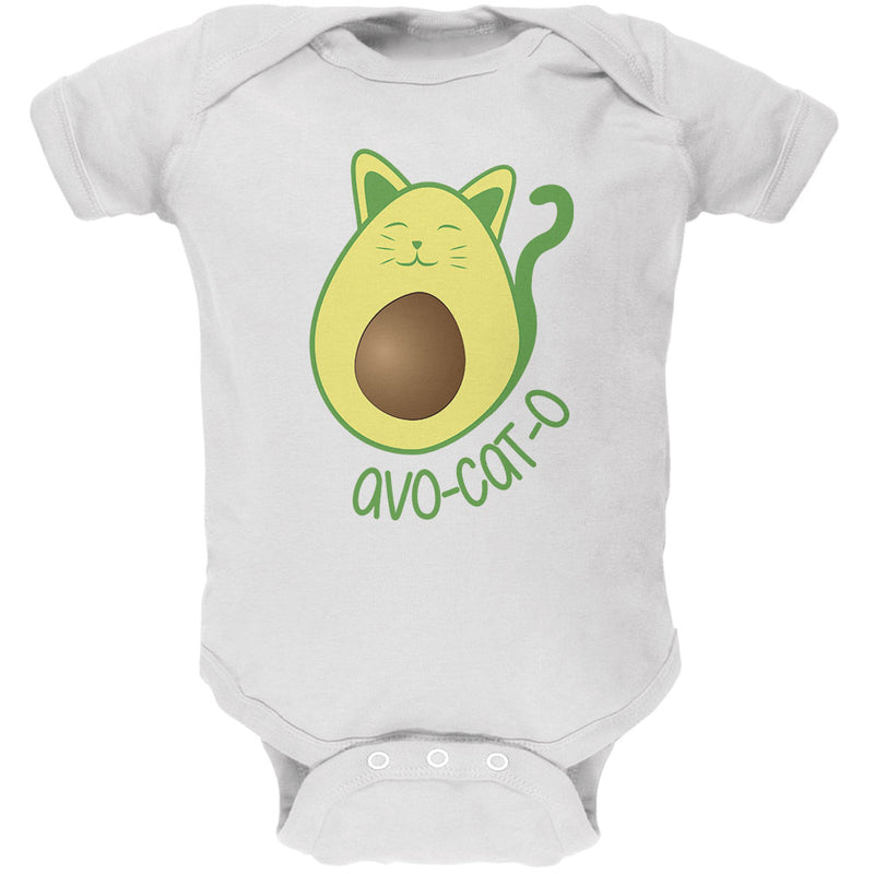 Avocado Cat Avocato Soft Baby One Piece Baby One Piece Old Glory 0-3M White 