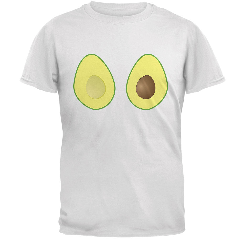 Avocado Boobs Mens Soft T Shirt Men's T-Shirts Old Glory 2XL White 