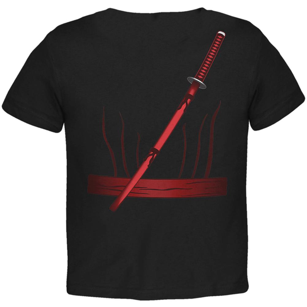 Halloween Red Clan Ninja Assassin Costume Toddler T Shirt Toddler T-Shirts Old Glory   