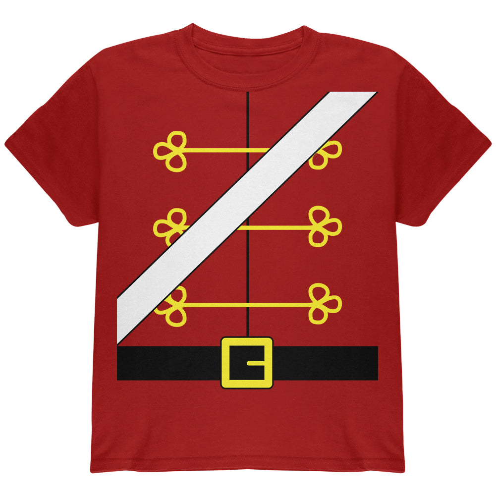 Christmas Toy Soldier Nutcracker Costume Youth T Shirt Youth T-Shirts Old Glory YLG Cardinal Red 