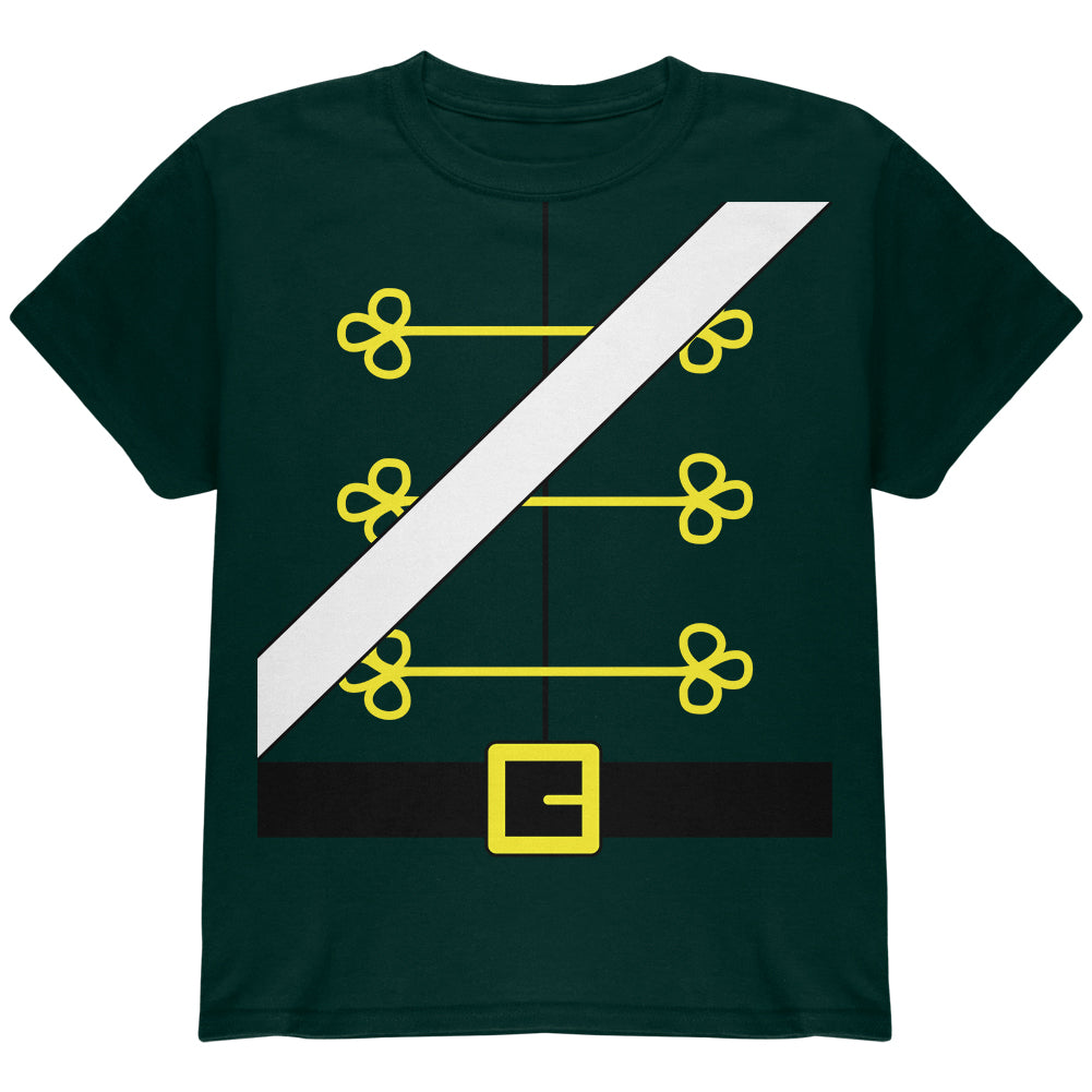 Christmas Toy Soldier Nutcracker Costume Youth T Shirt Youth T-Shirts Old Glory YLG Dark Green 