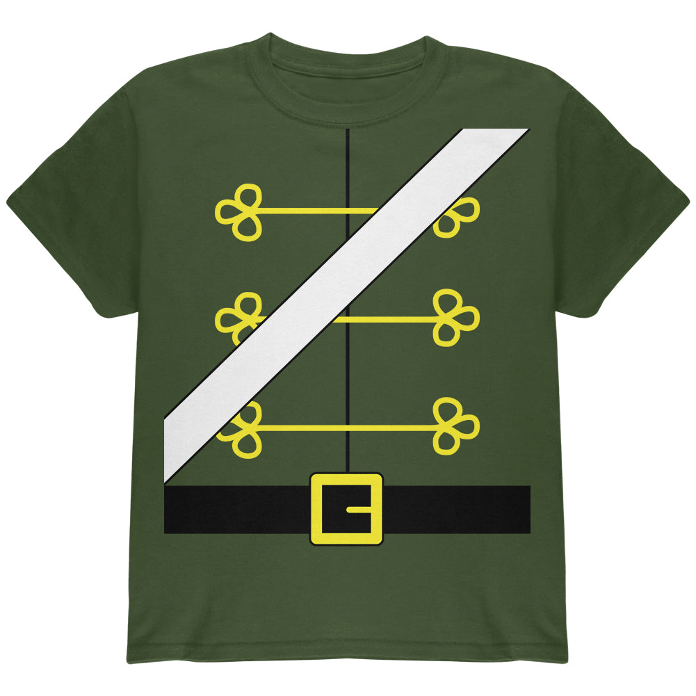 Christmas Toy Soldier Nutcracker Costume Youth T Shirt Youth T-Shirts Old Glory YLG Military Green 